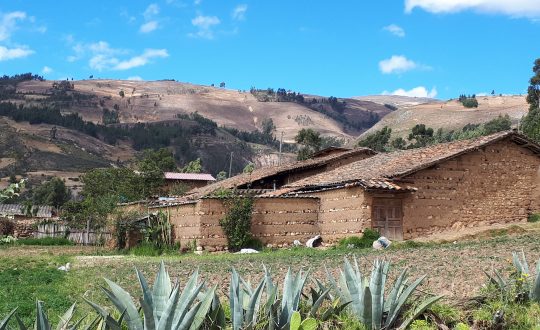 adobe house in rural cajamarca